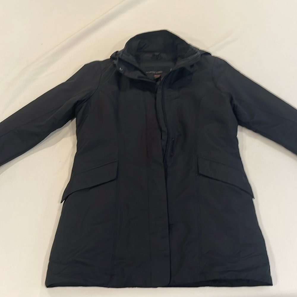 Ash City North End women’s size “M” medium weight zip up, velcro & snap jacket.